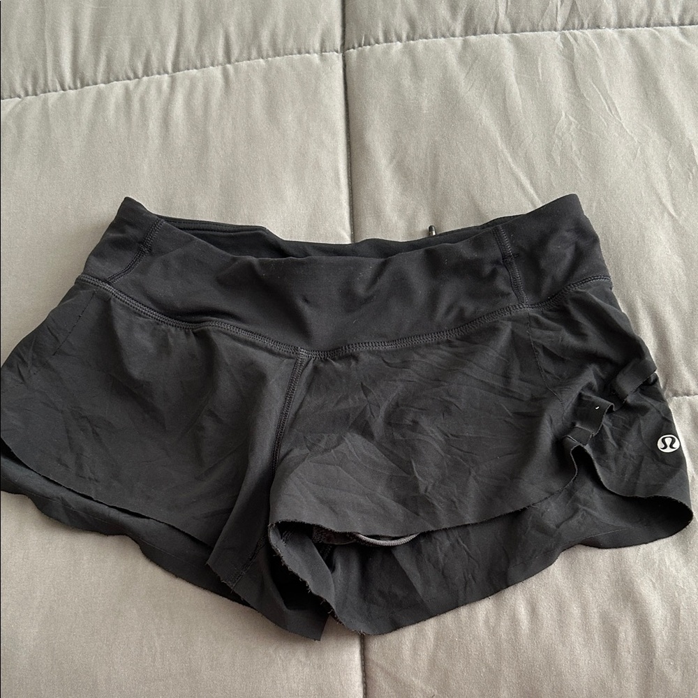 lululemon athletica Women's Black Athletic Shorts